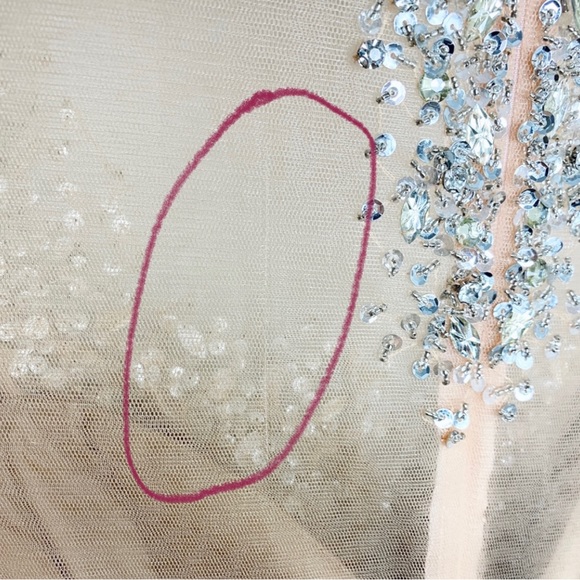 TERANI COUTURE | Blush Pink Divinity Bridal Sequins& Beads Formal Maxi Gown - Picture 10 of 15